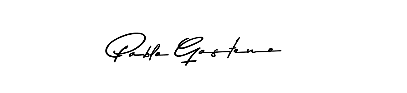 Design your own signature with our free online signature maker. With this signature software, you can create a handwritten (Asem Kandis PERSONAL USE) signature for name Pablo Gasteno. Pablo Gasteno signature style 9 images and pictures png