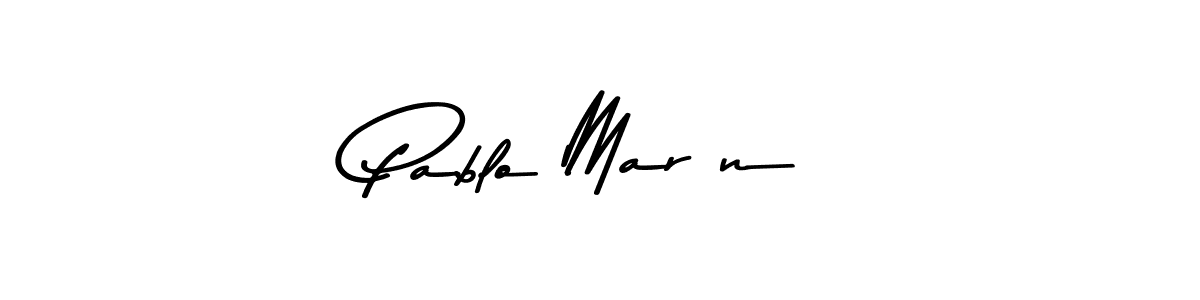 Pablo Marín stylish signature style. Best Handwritten Sign (Asem Kandis PERSONAL USE) for my name. Handwritten Signature Collection Ideas for my name Pablo Marín. Pablo Marín signature style 9 images and pictures png