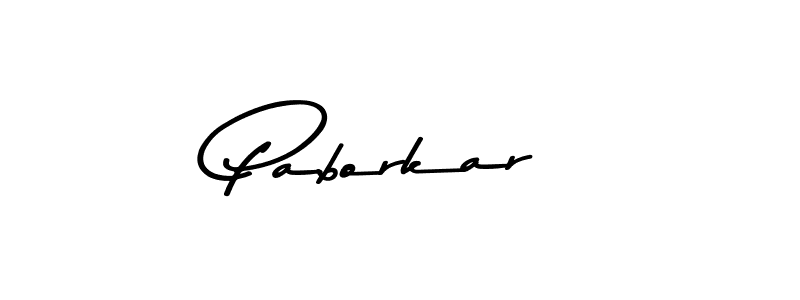 Paborkar stylish signature style. Best Handwritten Sign (Asem Kandis PERSONAL USE) for my name. Handwritten Signature Collection Ideas for my name Paborkar. Paborkar signature style 9 images and pictures png