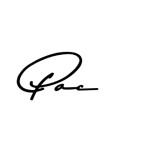 Design your own signature with our free online signature maker. With this signature software, you can create a handwritten (Asem Kandis PERSONAL USE) signature for name Pac. Pac signature style 9 images and pictures png