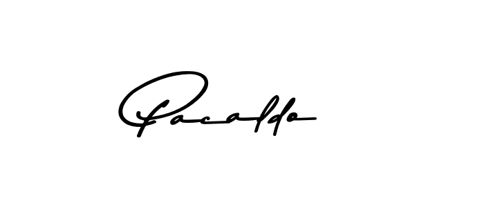 Use a signature maker to create a handwritten signature online. With this signature software, you can design (Asem Kandis PERSONAL USE) your own signature for name Pacaldo. Pacaldo signature style 9 images and pictures png