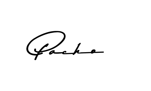 Create a beautiful signature design for name Pacho. With this signature (Asem Kandis PERSONAL USE) fonts, you can make a handwritten signature for free. Pacho signature style 9 images and pictures png