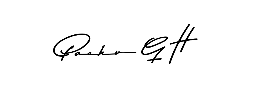 How to make Pachu G H signature? Asem Kandis PERSONAL USE is a professional autograph style. Create handwritten signature for Pachu G H name. Pachu G H signature style 9 images and pictures png