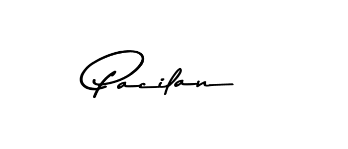 Use a signature maker to create a handwritten signature online. With this signature software, you can design (Asem Kandis PERSONAL USE) your own signature for name Pacilan. Pacilan signature style 9 images and pictures png