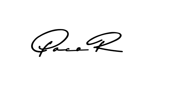 Use a signature maker to create a handwritten signature online. With this signature software, you can design (Asem Kandis PERSONAL USE) your own signature for name Paco R. Paco R signature style 9 images and pictures png