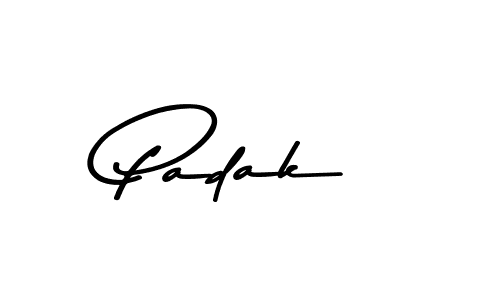 You should practise on your own different ways (Asem Kandis PERSONAL USE) to write your name (Padak) in signature. don't let someone else do it for you. Padak signature style 9 images and pictures png