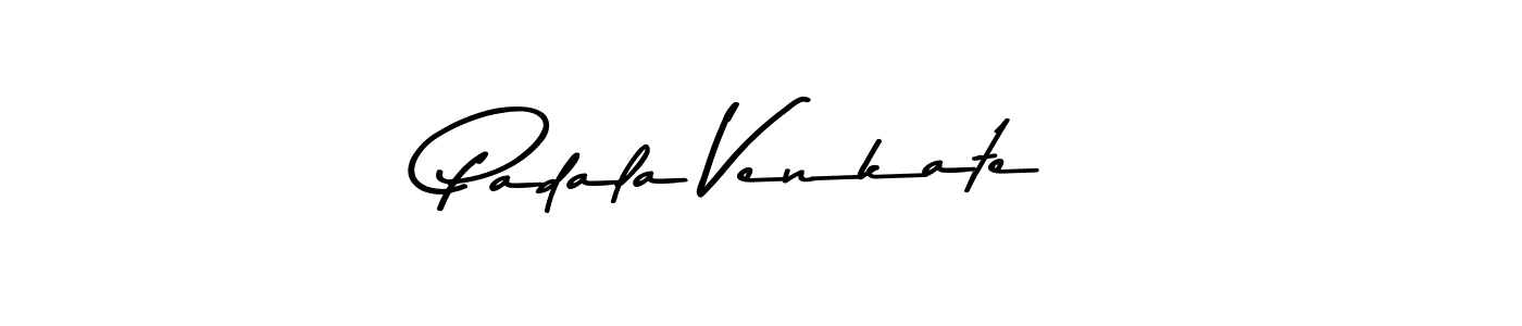 Create a beautiful signature design for name Padala Venkate. With this signature (Asem Kandis PERSONAL USE) fonts, you can make a handwritten signature for free. Padala Venkate signature style 9 images and pictures png