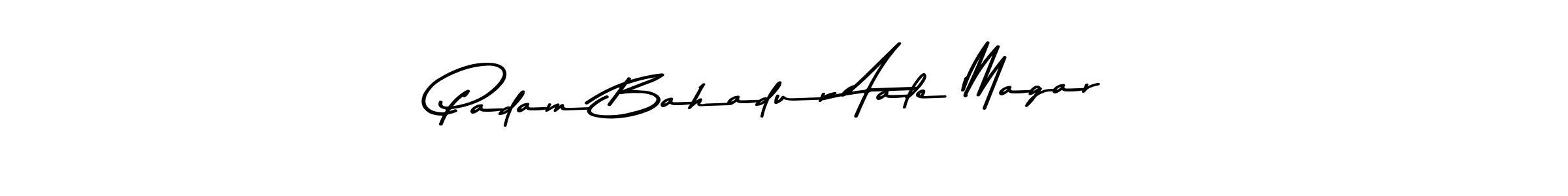 Use a signature maker to create a handwritten signature online. With this signature software, you can design (Asem Kandis PERSONAL USE) your own signature for name Padam Bahadur Aale Magar. Padam Bahadur Aale Magar signature style 9 images and pictures png