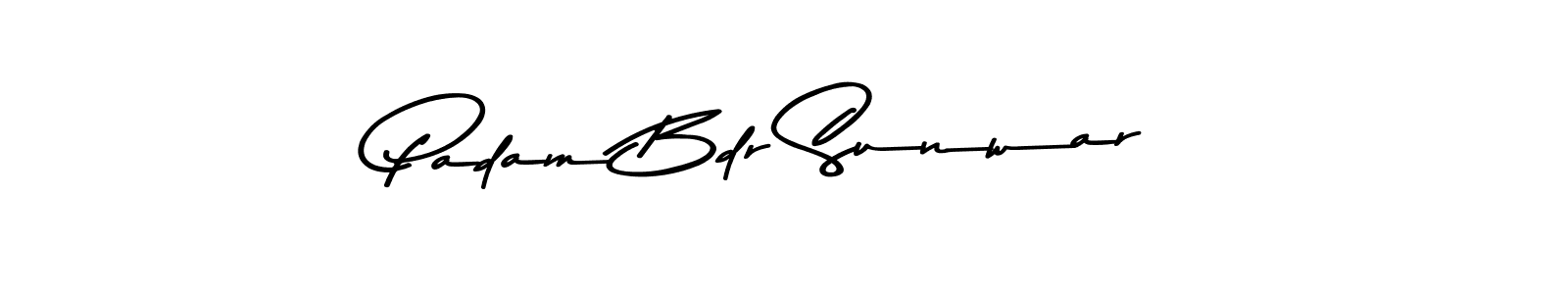 Padam Bdr Sunwar stylish signature style. Best Handwritten Sign (Asem Kandis PERSONAL USE) for my name. Handwritten Signature Collection Ideas for my name Padam Bdr Sunwar. Padam Bdr Sunwar signature style 9 images and pictures png