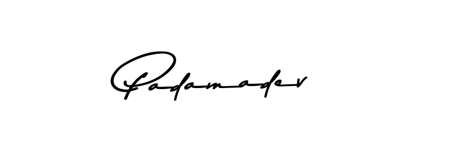 Create a beautiful signature design for name Padamadev. With this signature (Asem Kandis PERSONAL USE) fonts, you can make a handwritten signature for free. Padamadev signature style 9 images and pictures png