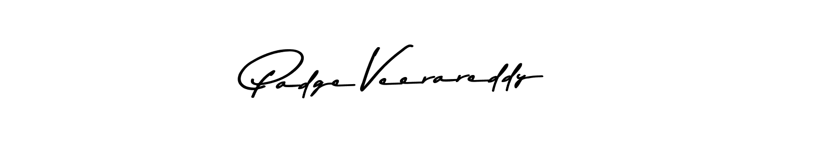 Use a signature maker to create a handwritten signature online. With this signature software, you can design (Asem Kandis PERSONAL USE) your own signature for name Padge Veerareddy. Padge Veerareddy signature style 9 images and pictures png