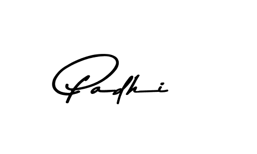 Make a beautiful signature design for name Padhi. With this signature (Asem Kandis PERSONAL USE) style, you can create a handwritten signature for free. Padhi signature style 9 images and pictures png