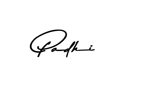 Make a beautiful signature design for name Padhi. With this signature (Asem Kandis PERSONAL USE) style, you can create a handwritten signature for free. Padhi signature style 9 images and pictures png