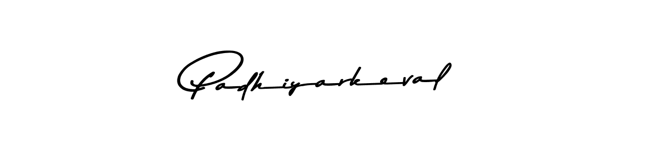 Create a beautiful signature design for name Padhiyarkeval. With this signature (Asem Kandis PERSONAL USE) fonts, you can make a handwritten signature for free. Padhiyarkeval signature style 9 images and pictures png