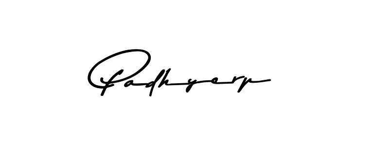 Use a signature maker to create a handwritten signature online. With this signature software, you can design (Asem Kandis PERSONAL USE) your own signature for name Padhyerp. Padhyerp signature style 9 images and pictures png