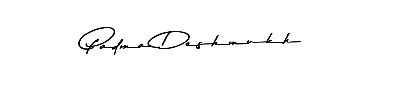 Make a beautiful signature design for name Padma Deshmukh. Use this online signature maker to create a handwritten signature for free. Padma Deshmukh signature style 9 images and pictures png