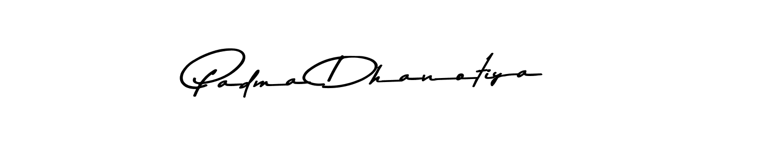 Also You can easily find your signature by using the search form. We will create Padma Dhanotiya name handwritten signature images for you free of cost using Asem Kandis PERSONAL USE sign style. Padma Dhanotiya signature style 9 images and pictures png