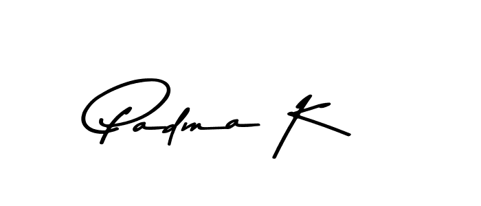 Padma K stylish signature style. Best Handwritten Sign (Asem Kandis PERSONAL USE) for my name. Handwritten Signature Collection Ideas for my name Padma K. Padma K signature style 9 images and pictures png