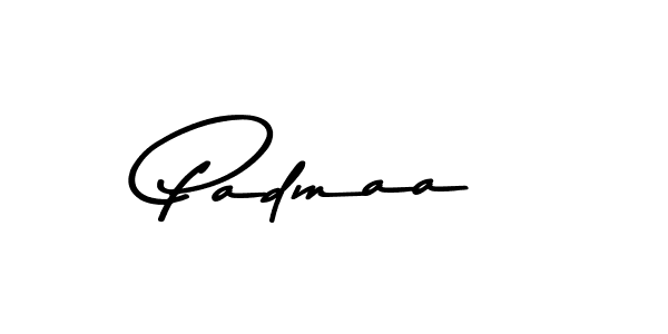 How to make Padmaa name signature. Use Asem Kandis PERSONAL USE style for creating short signs online. This is the latest handwritten sign. Padmaa signature style 9 images and pictures png