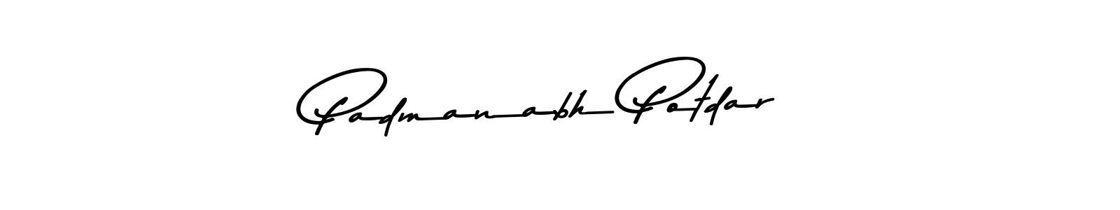 Design your own signature with our free online signature maker. With this signature software, you can create a handwritten (Asem Kandis PERSONAL USE) signature for name Padmanabh Potdar. Padmanabh Potdar signature style 9 images and pictures png