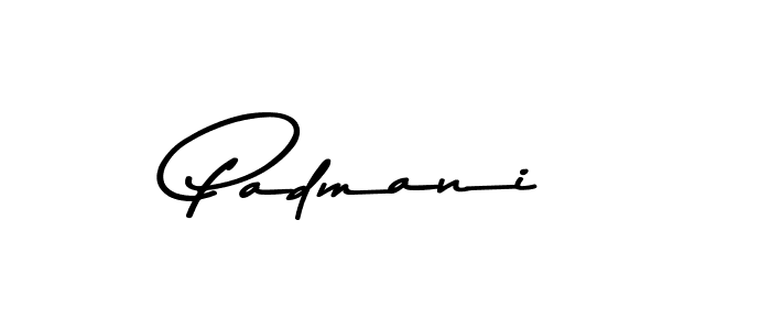 Create a beautiful signature design for name Padmani. With this signature (Asem Kandis PERSONAL USE) fonts, you can make a handwritten signature for free. Padmani signature style 9 images and pictures png