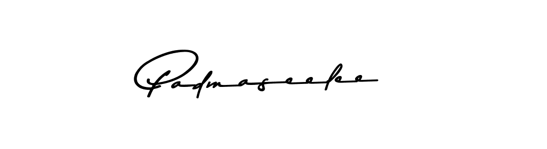 Create a beautiful signature design for name Padmaseelee. With this signature (Asem Kandis PERSONAL USE) fonts, you can make a handwritten signature for free. Padmaseelee signature style 9 images and pictures png