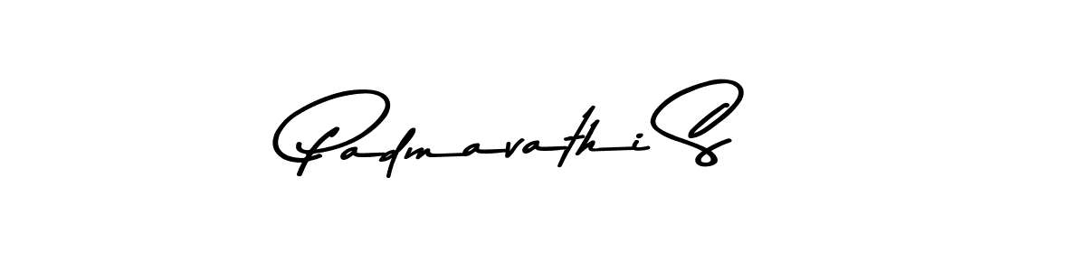Make a beautiful signature design for name Padmavathi S. With this signature (Asem Kandis PERSONAL USE) style, you can create a handwritten signature for free. Padmavathi S signature style 9 images and pictures png
