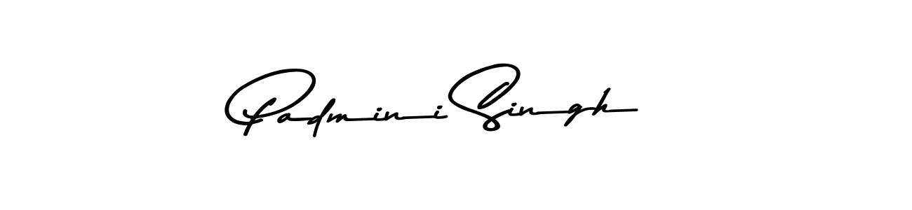 How to make Padmini Singh name signature. Use Asem Kandis PERSONAL USE style for creating short signs online. This is the latest handwritten sign. Padmini Singh signature style 9 images and pictures png