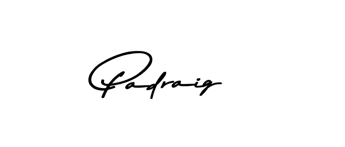 Design your own signature with our free online signature maker. With this signature software, you can create a handwritten (Asem Kandis PERSONAL USE) signature for name Padraig. Padraig signature style 9 images and pictures png