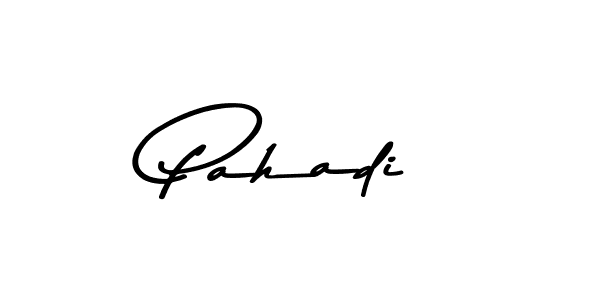 How to make Pahadi name signature. Use Asem Kandis PERSONAL USE style for creating short signs online. This is the latest handwritten sign. Pahadi signature style 9 images and pictures png