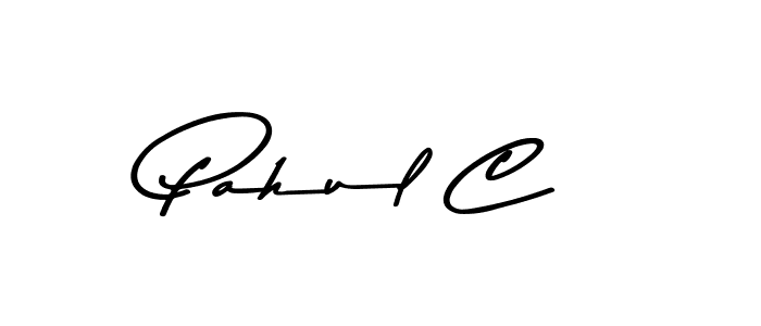 Use a signature maker to create a handwritten signature online. With this signature software, you can design (Asem Kandis PERSONAL USE) your own signature for name Pahul C. Pahul C signature style 9 images and pictures png