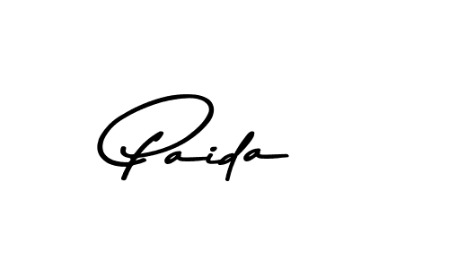 Use a signature maker to create a handwritten signature online. With this signature software, you can design (Asem Kandis PERSONAL USE) your own signature for name Paida. Paida signature style 9 images and pictures png