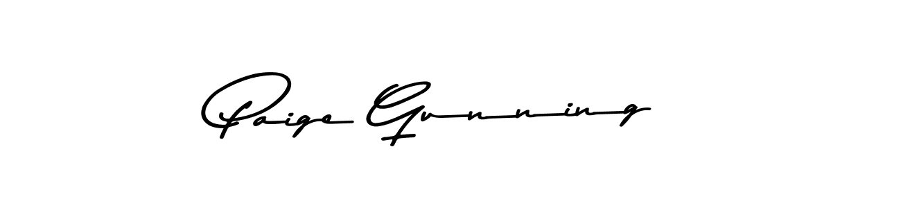 Also we have Paige Gunning name is the best signature style. Create professional handwritten signature collection using Asem Kandis PERSONAL USE autograph style. Paige Gunning signature style 9 images and pictures png