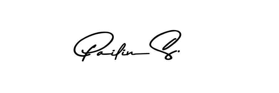 Use a signature maker to create a handwritten signature online. With this signature software, you can design (Asem Kandis PERSONAL USE) your own signature for name Pailin S.. Pailin S. signature style 9 images and pictures png