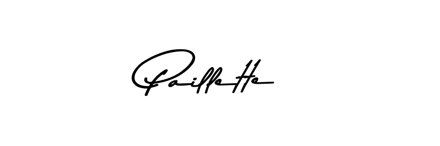 Use a signature maker to create a handwritten signature online. With this signature software, you can design (Asem Kandis PERSONAL USE) your own signature for name Paillette. Paillette signature style 9 images and pictures png