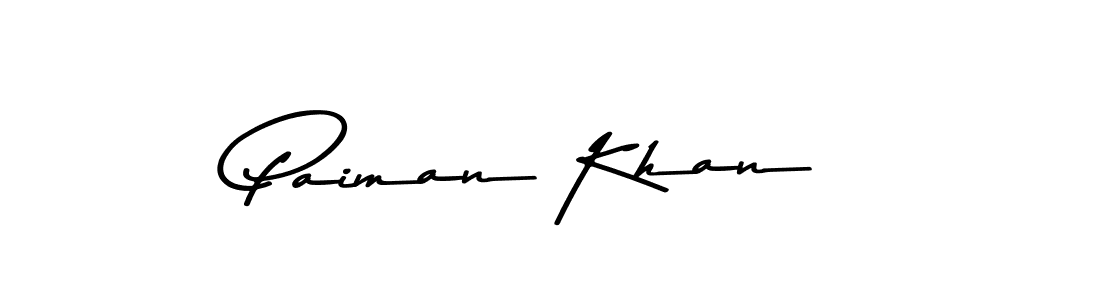 How to make Paiman Khan name signature. Use Asem Kandis PERSONAL USE style for creating short signs online. This is the latest handwritten sign. Paiman Khan signature style 9 images and pictures png