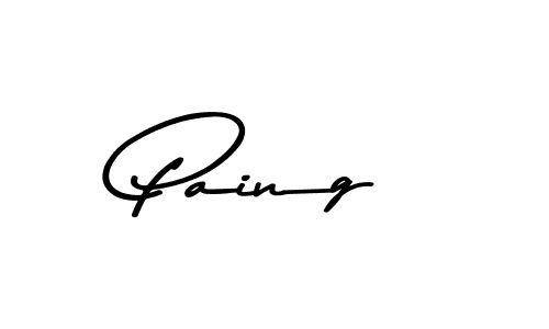 Create a beautiful signature design for name Paing. With this signature (Asem Kandis PERSONAL USE) fonts, you can make a handwritten signature for free. Paing signature style 9 images and pictures png