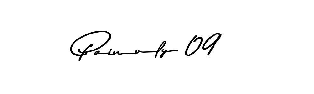 How to make Painuly 09 name signature. Use Asem Kandis PERSONAL USE style for creating short signs online. This is the latest handwritten sign. Painuly 09 signature style 9 images and pictures png