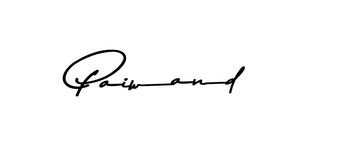 Design your own signature with our free online signature maker. With this signature software, you can create a handwritten (Asem Kandis PERSONAL USE) signature for name Paiwand. Paiwand signature style 9 images and pictures png