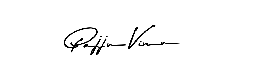 How to make Pajju Vinu name signature. Use Asem Kandis PERSONAL USE style for creating short signs online. This is the latest handwritten sign. Pajju Vinu signature style 9 images and pictures png