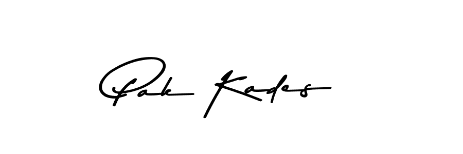 Create a beautiful signature design for name Pak Kades. With this signature (Asem Kandis PERSONAL USE) fonts, you can make a handwritten signature for free. Pak Kades signature style 9 images and pictures png