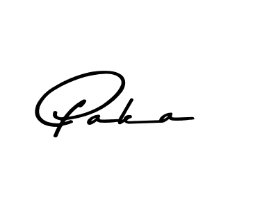 Design your own signature with our free online signature maker. With this signature software, you can create a handwritten (Asem Kandis PERSONAL USE) signature for name Paka. Paka signature style 9 images and pictures png