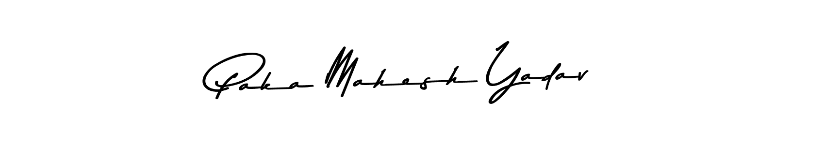 Similarly Asem Kandis PERSONAL USE is the best handwritten signature design. Signature creator online .You can use it as an online autograph creator for name Paka Mahesh Yadav. Paka Mahesh Yadav signature style 9 images and pictures png