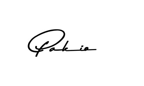 Use a signature maker to create a handwritten signature online. With this signature software, you can design (Asem Kandis PERSONAL USE) your own signature for name Pakio. Pakio signature style 9 images and pictures png