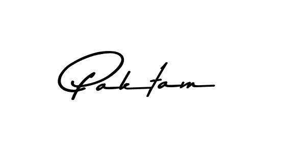 Use a signature maker to create a handwritten signature online. With this signature software, you can design (Asem Kandis PERSONAL USE) your own signature for name Paktam. Paktam signature style 9 images and pictures png