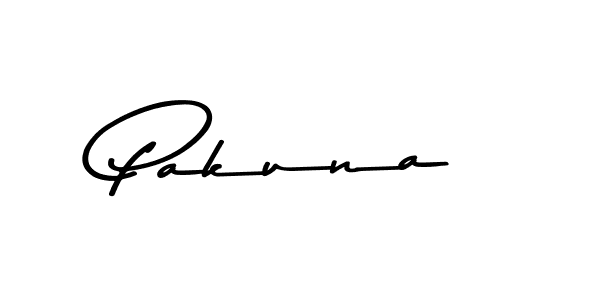 Make a beautiful signature design for name Pakuna. With this signature (Asem Kandis PERSONAL USE) style, you can create a handwritten signature for free. Pakuna signature style 9 images and pictures png