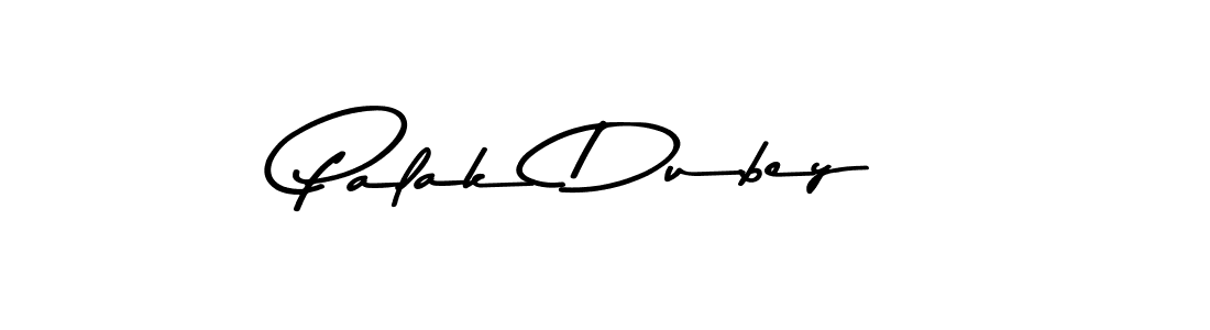 How to make Palak Dubey name signature. Use Asem Kandis PERSONAL USE style for creating short signs online. This is the latest handwritten sign. Palak Dubey signature style 9 images and pictures png