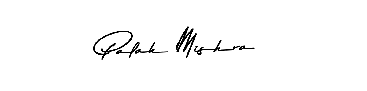 How to make Palak Mishra name signature. Use Asem Kandis PERSONAL USE style for creating short signs online. This is the latest handwritten sign. Palak Mishra signature style 9 images and pictures png