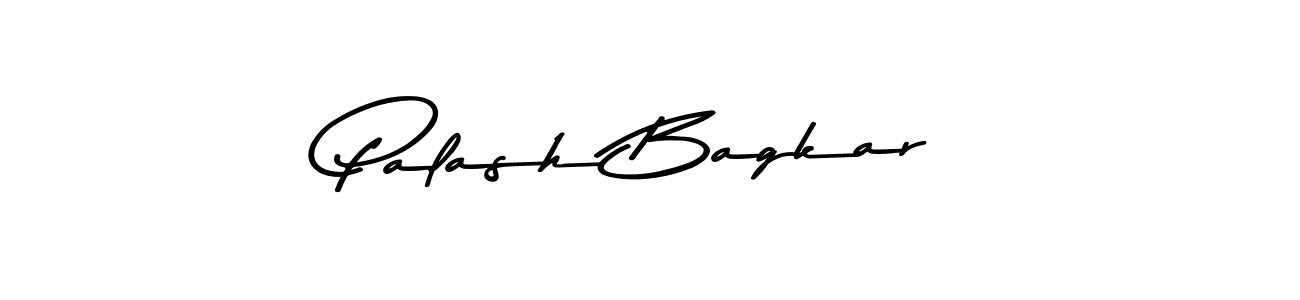 How to make Palash Bagkar name signature. Use Asem Kandis PERSONAL USE style for creating short signs online. This is the latest handwritten sign. Palash Bagkar signature style 9 images and pictures png