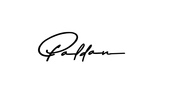 Design your own signature with our free online signature maker. With this signature software, you can create a handwritten (Asem Kandis PERSONAL USE) signature for name Paldan. Paldan signature style 9 images and pictures png